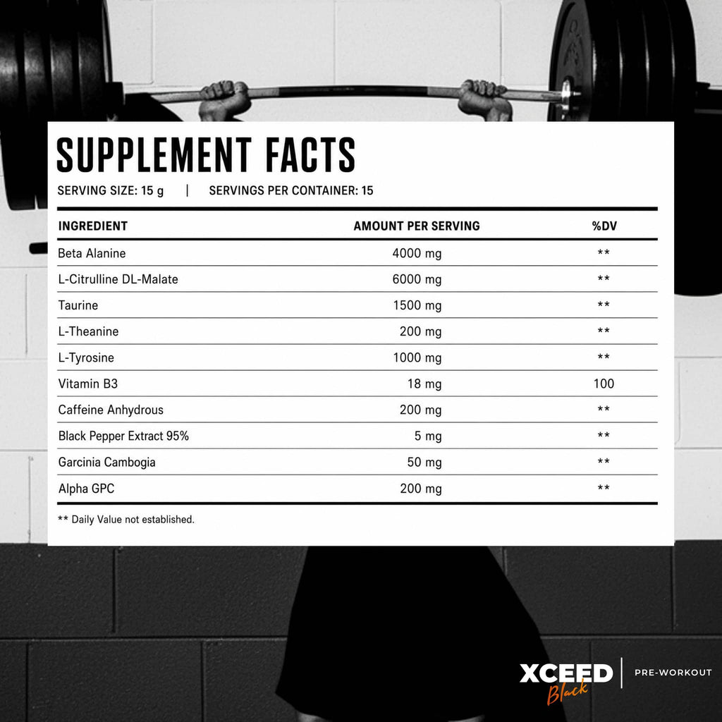 XCEED Black Series | Sweet Tamarind Pre-workout