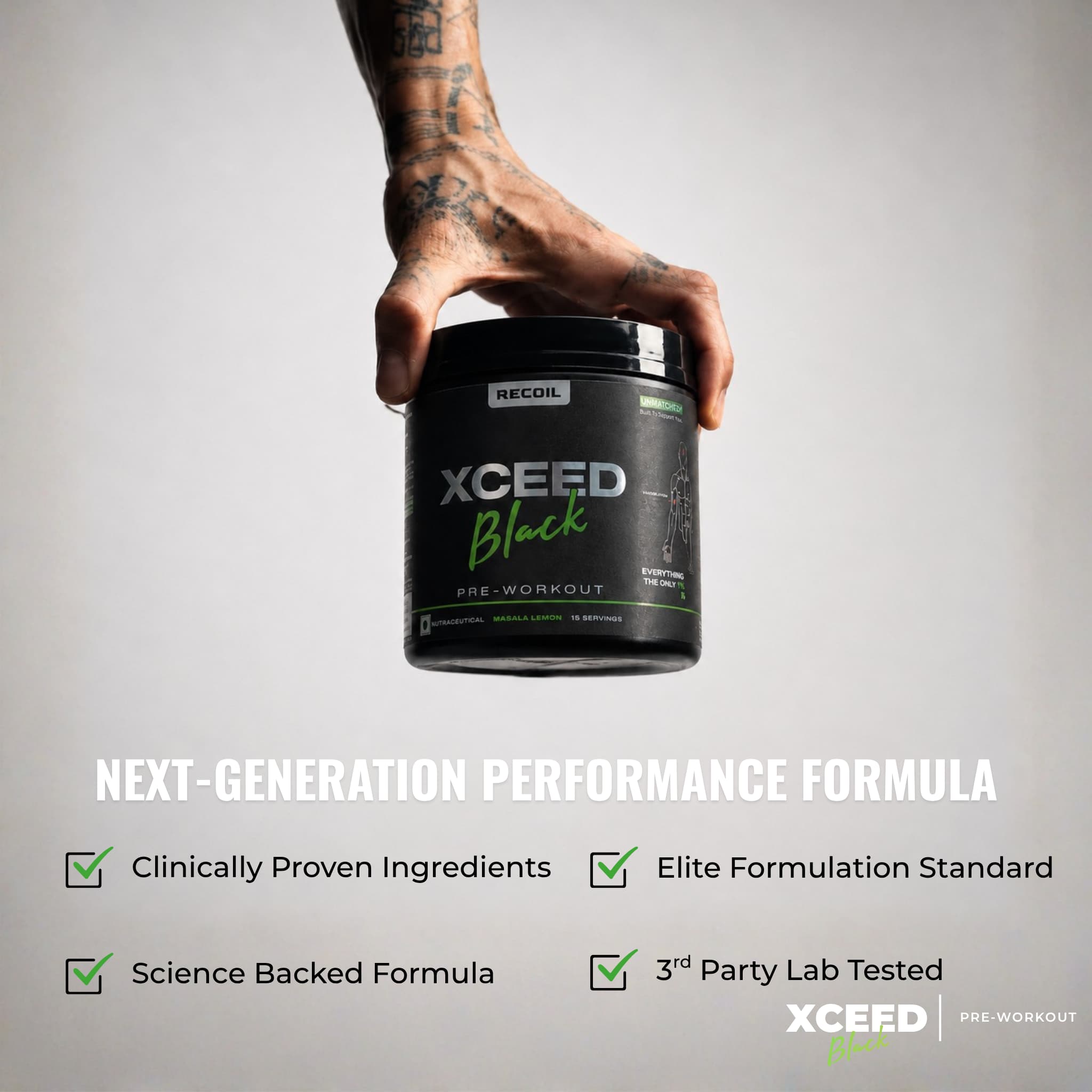 XCEED Black Series | Masala Lemon Pre-workout