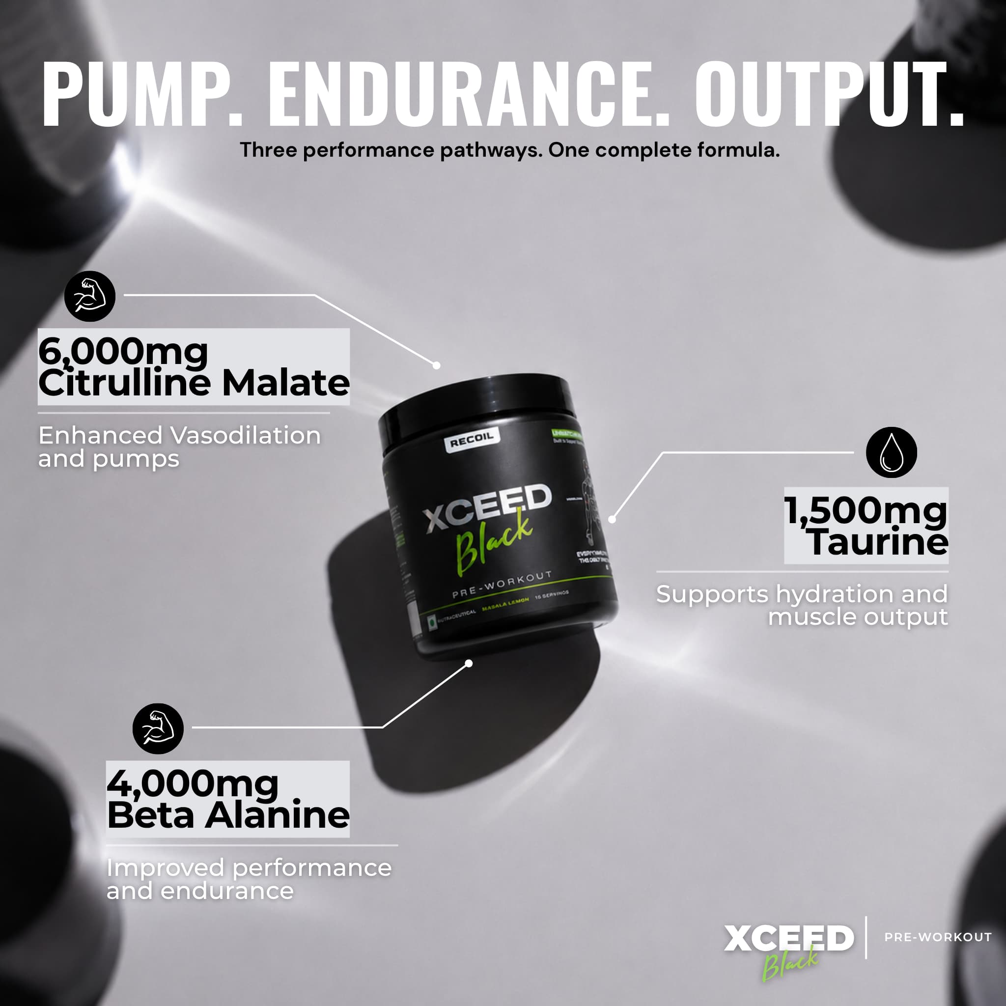 XCEED Black Series | Masala Lemon Pre-workout
