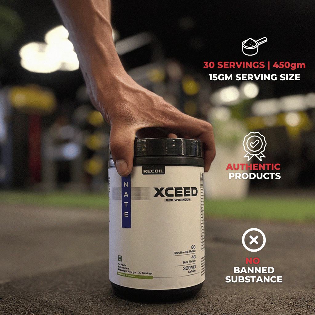 XCEED Strawberry Lime Pre-Workout Powder for Pump, Energy and Focus