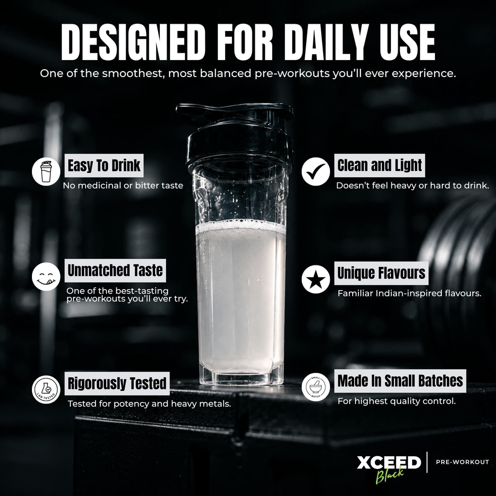 XCEED Black Series | Masala Lemon Pre-workout