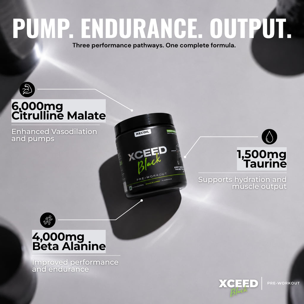 XCEED Black Series | Masala Lemon Pre-workout
