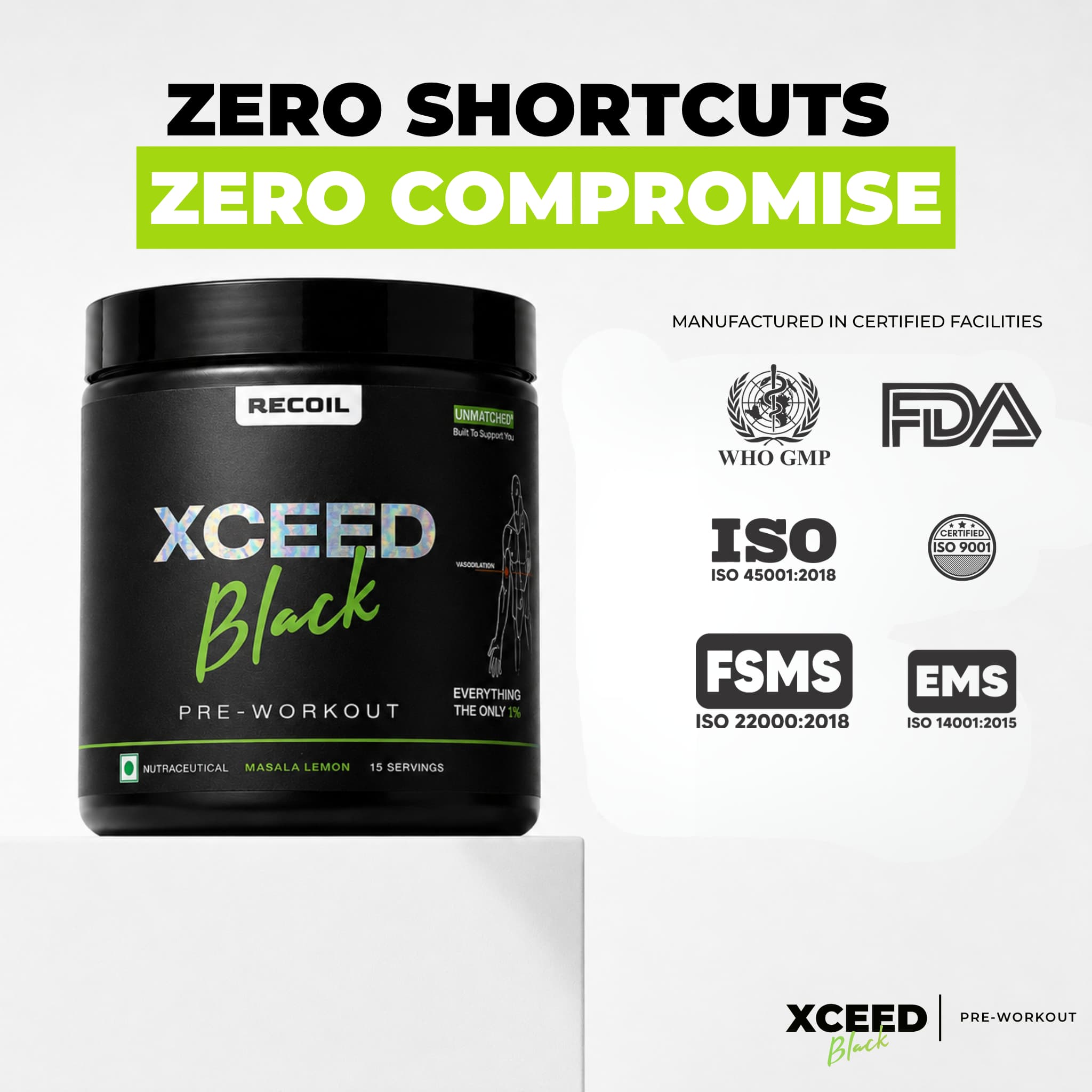 XCEED Black Series | Masala Lemon Pre-workout