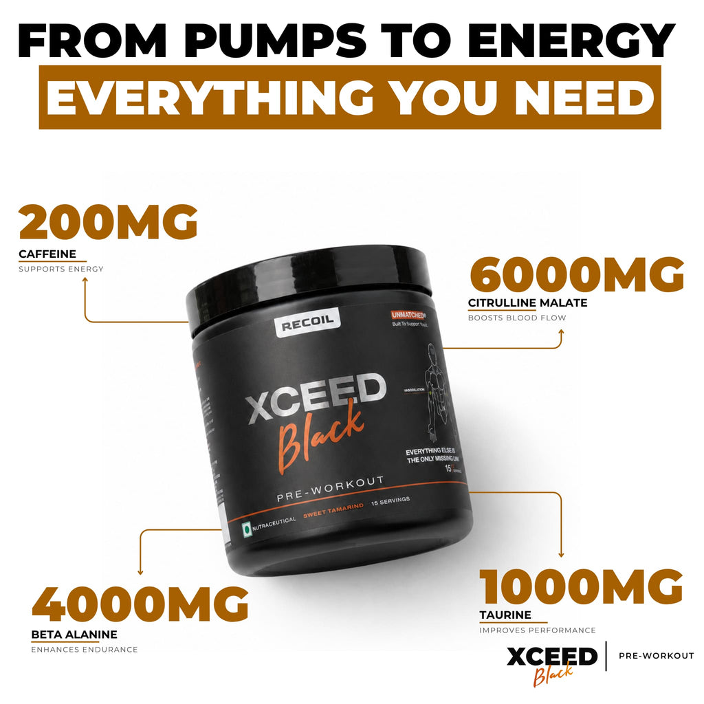 XCEED Black Series | Sweet Tamarind Pre-workout