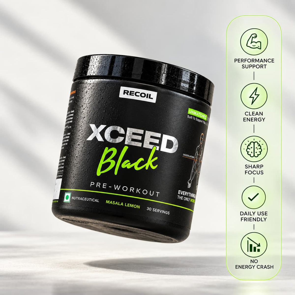 XCEED Black Series | Masala Lemon Pre-workout