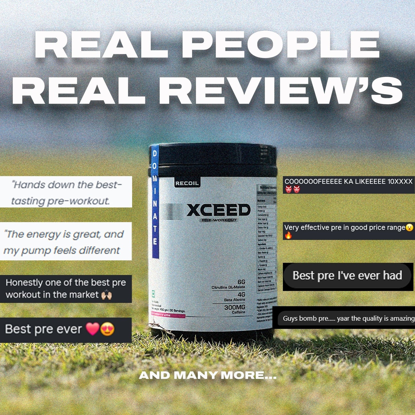 XCEED Pre - workout (Strawberry Lime Flavor) - Recoil Supplements